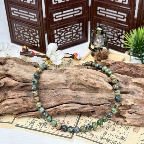 S43-Mosss Agate/Green Serpentine Gemstone