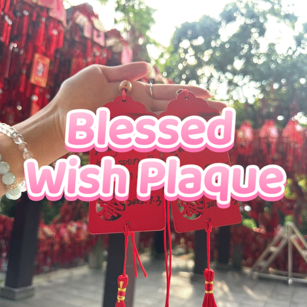 Blessed Wish Plaque for wealth/love/career/family/ect